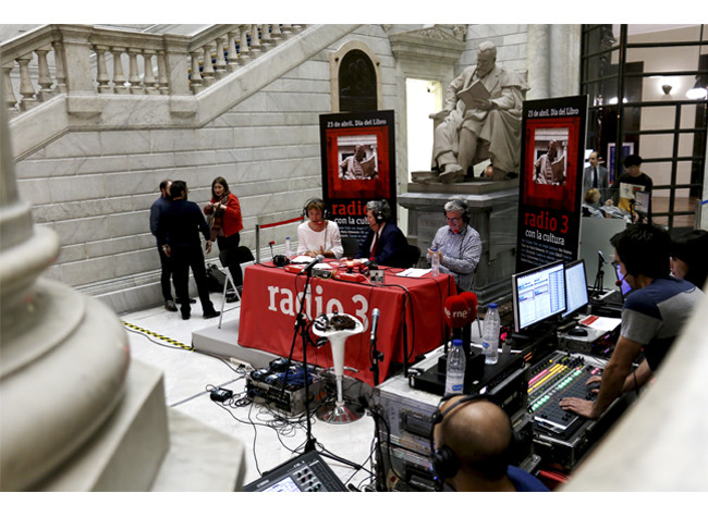 Día del Libro 2018  Radio 3 emitió de las 7 hasta las 22 horas una programación especial desde la BNE