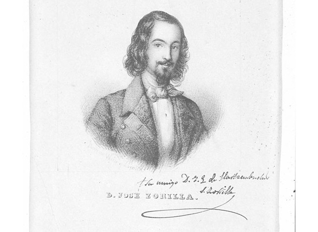 Retrato de José Zorrilla y Moral - Rosario Weiss - BNE, IH/10025/2