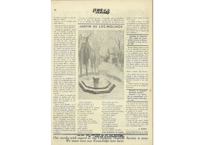 Ilustración de Buero Vallejo en La voz de la sanidad (1937-1938)
