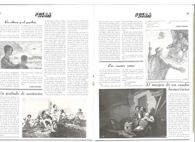 Ilustración de Buero Vallejo en La voz de la sanidad (1937-1938)