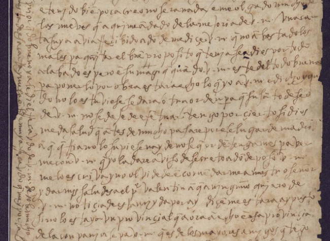 Carta de Santa Teresa de Jesús a Dña. Isabel Osorio. Toledo, 8 de abril de 1580. BNE, Mss/23197-12