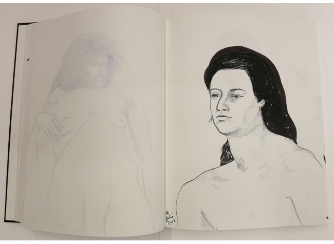 Cuaderno de dibujos, julio 2002