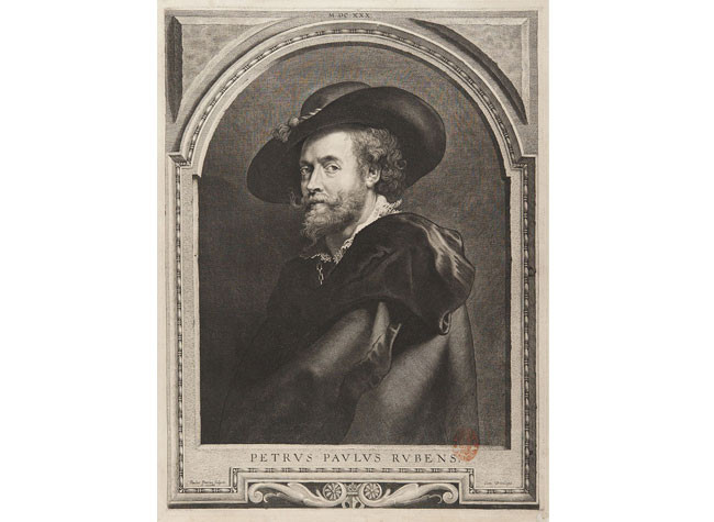 Retrato de Peter Paul Rubens de Paulus Pontius (1710). BNE, ER/3111(2)