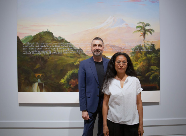Comisarios de la exposición "Pinacoteca Migrante"