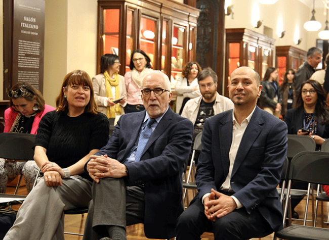 Óscar Arroyo, Luis Mateo Díez y María José Gálvez