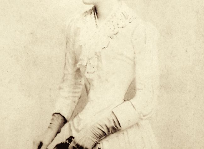 Clara Noble en su juventud