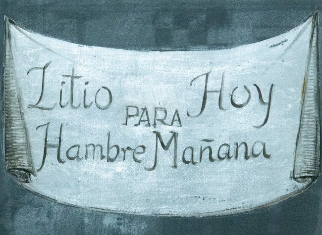 Montaje de la exposición Pinacoteca Migrante