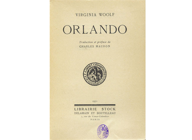 Orlando de Virginia Woolf (1931). BNE, 7/108957