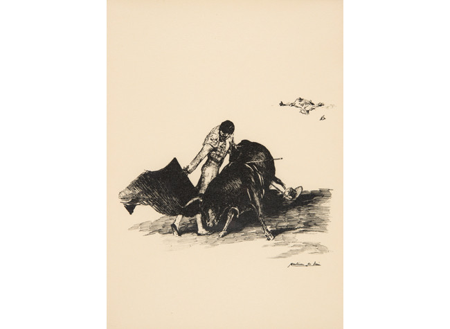 Andrés Martínez de León, Pase taurino, ca. 1934. BNE, DIB/18/1/4798-4817