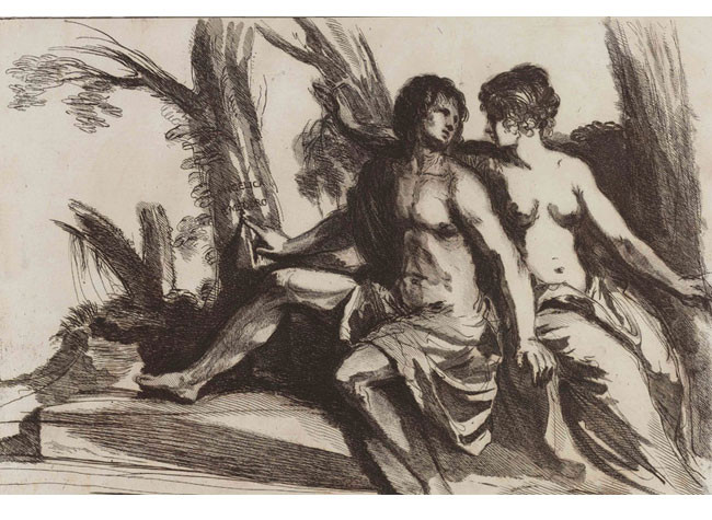 Raccolta di Alcuni disegni del Barberi detto il Guercino (1764). BNE, ER/1205 ILUSTRACIONES