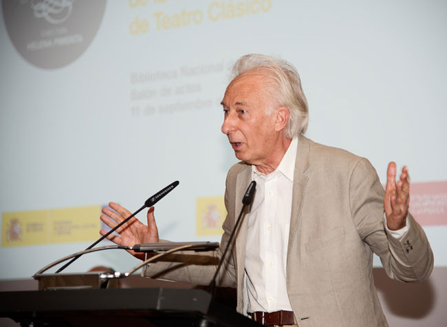 Albert Boadella durante la presentación de la Compañía Nacional de Teatro Clásico