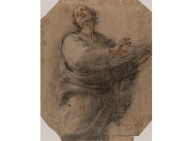 Evangelista o profeta por Juan Carreño de Miranda (1660). BNE, Dib/16/40/2