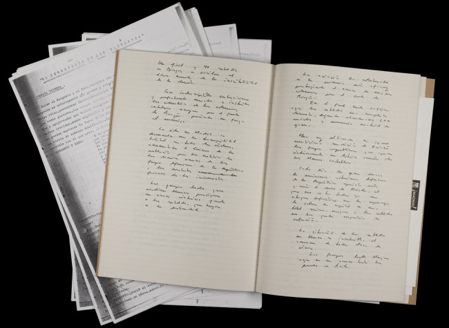 Documentos del archivo personal de Antonio Muñoz Molina