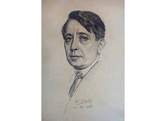 Integrante de la tertulia de la revista de occidente retratados por Leandro Oroz, Colección del Museo del Romanticismo