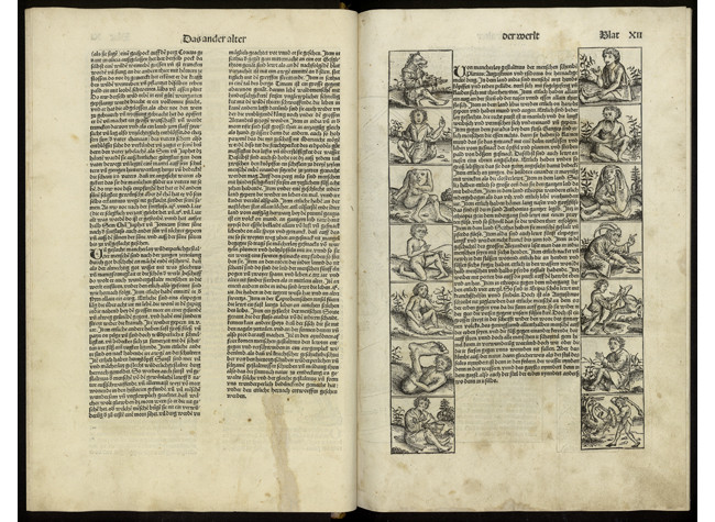 Hartmann Schedel, Das Buch der Chroniken und Geschichten, 23 de diciembre 1493. Biblioteca Nacional de España, INC/295