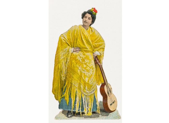 Cromos troquelados; figuras de mujeres (1880-1920)