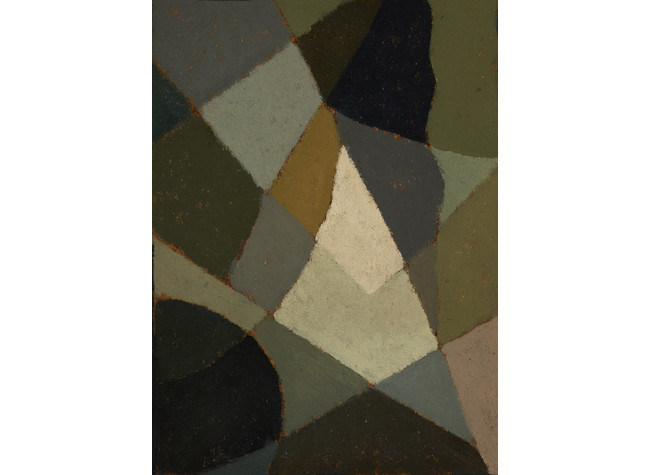 Esteban Lisa, Composición/La Anunciación, c. 1940 (reverso), c. 1935 (anverso). Óleo sobre cartón (cuadro de dos caras), 30,2 x 23 cm. ©2013 Foto Gonzalo de la Serna