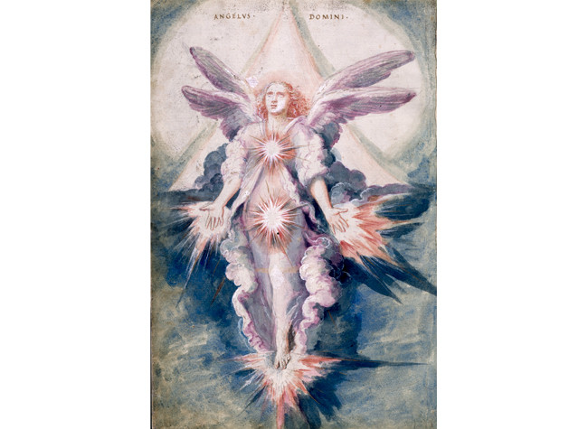 Angelus Domini, en De aetatibus mundi imagines (1545-1573), BNE, Francisco de Holanda
