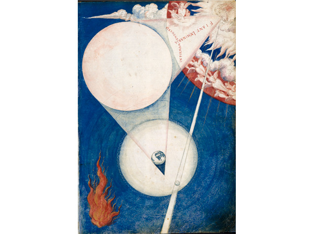 Creación de las luminarias, en De aetatibus mundi imagines (1545-1573), BNE, Francisco de Holanda