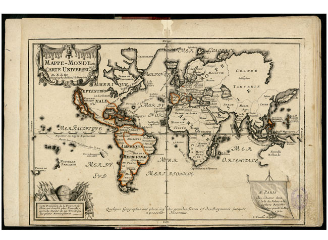 Le Chili et les Provinces, 1702. BNE, GMG/2839 MAPA 15
