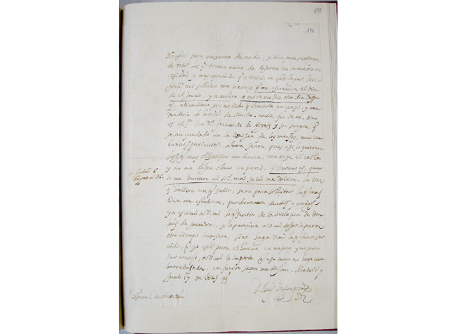 Luis de Góngora, Carta a Cristóbal de Heredia, 1625 / Fundación Bartolomé March
