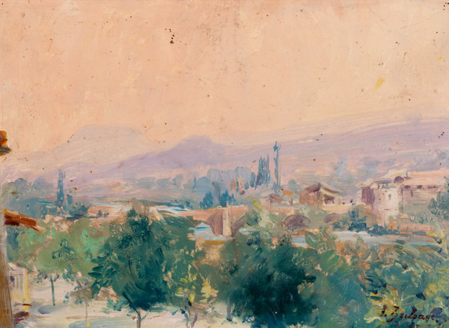 Vista de Graus. Ignacio de Zuloaga (Colección particular)