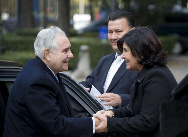 La Directora de la BNE, Glòria Pérez Salmerón recibe a Carlos Divar, Presidente del Tribunal Supremo y del Consejo General del Poder Judicial