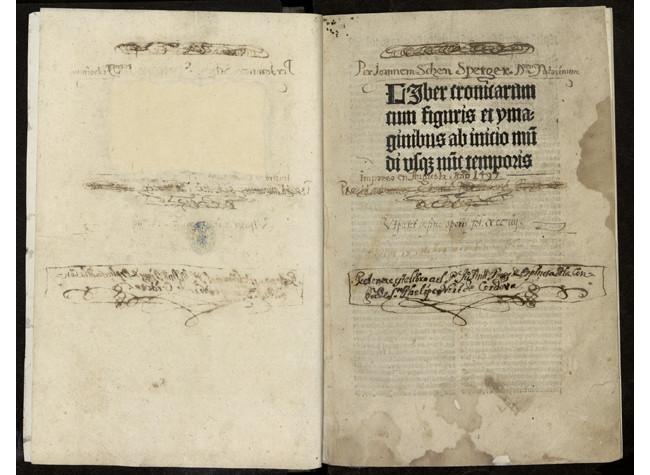 Liber chronicarum, Hartmann Schedel, 1497. Biblioteca Nacional de España, INC/741