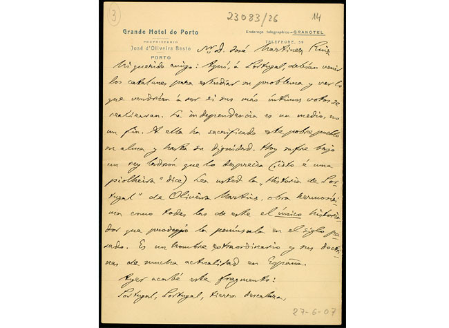 Cartas de Miguel de Unamuno a Azorín. 1904-1912