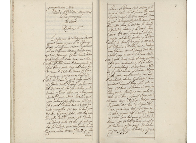 La philosophia del amor (S. XVI), Ramón Llull. BNE MSS/3352