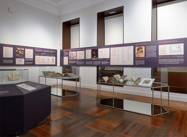 Montaje de la exposición Leonardo