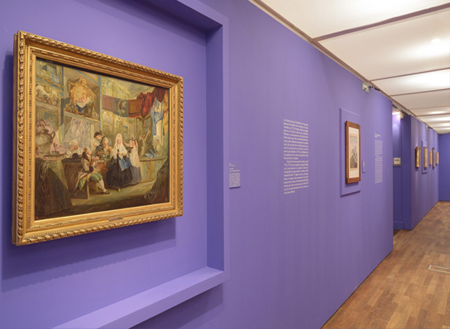 Montaje de la exposición Dibujos de Luis Paret (1746-1799)