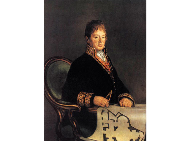 Retrato del arquitecto Juan Antonio Cuervo (1756-1834) por Goya en 1819. The Cleveland Museum of Art.