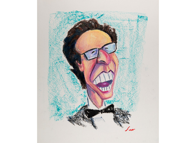 Siro López Lorenzo: caricatura de Roberto Benigni. Biblioteca Nacional de España