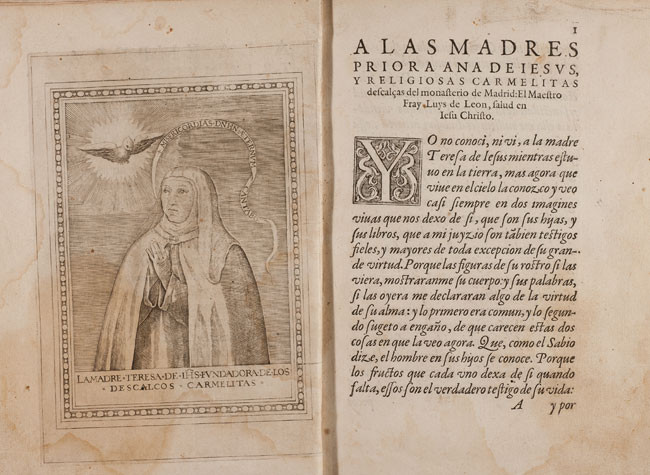 Santa Teresa de Jesús, Los libros de la madre Teresa de Ieusus fundadora de los monasterios de monjas y frayles Carmelitas desçalcos de la primera regla. BNE R/16208