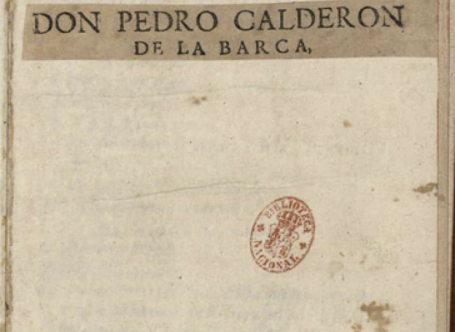 Segunda parte de sus comedias. Pedro Calderón de la Barca. 1637, Ti/17(2), BNE