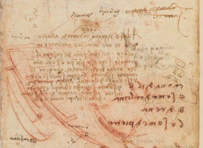 Tratados varios de fortificación estática y geometría. Leonardo da Vinci. [entre 1401 y 1500?], MSS/8936, BNE