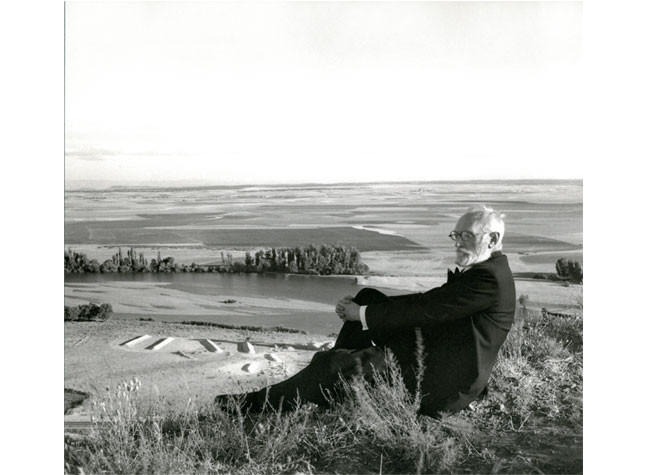 Miguel de Unamuno La Flecha Julio de 1934, Fotografía del Archivo José Suárez. CMU,109,1064,001