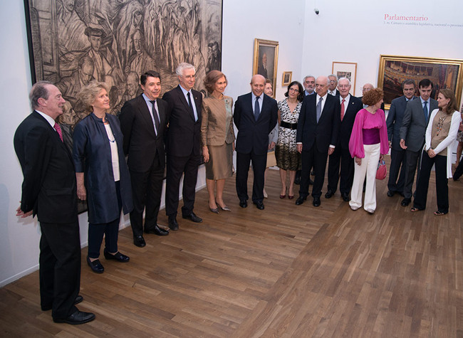 Inauguración de la exposición La lengua y la palabra. Trescientos años de la RAE (27 de septiembre de 2013 - 26 de enero de 2014) 26/09/2013