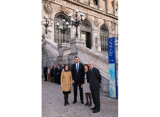 El Príncipe de Asturias en la inauguración de la exposición La Generación del 14. BNE, 13/03/2014