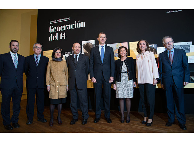 El Príncipe de Asturias en la inauguración de la exposición La Generación del 14. BNE, 13/03/2014