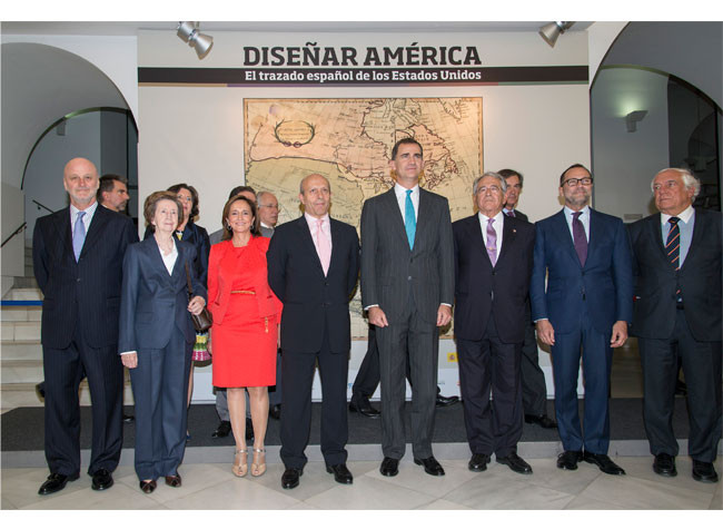 Su Majestad el Rey Felipe VI en la inauguración de la exposición Diseñar América
