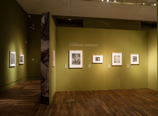 Sala de la exposición de Rubens, Van Dyck y la Edad de Oro del grabado flamenco