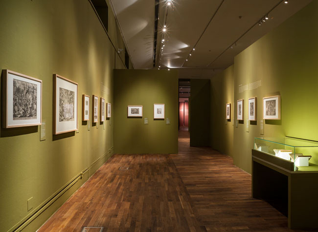 Sala de la exposición de Rubens, Van Dyck y la Edad de Oro del grabado flamenco
