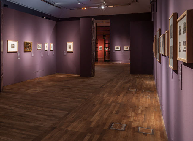 Sala de la exposición de Rubens, Van Dyck y la Edad de Oro del grabado flamenco