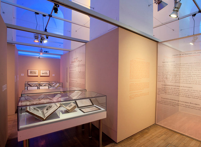 Sala de exposiciones El imaginario de Leonardo. Servicio fotográfico de la BNE