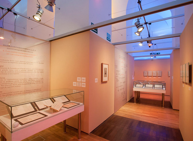 Sala de exposiciones El imaginario de Leonardo. Servicio fotográfico de la BNE