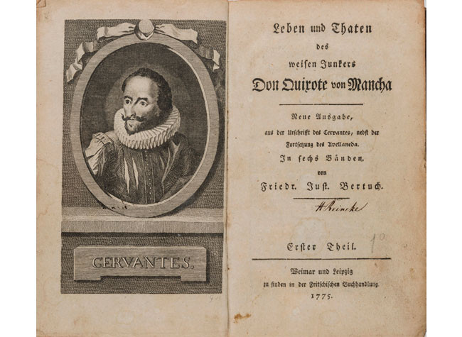Segundo tomo del ingenioso hidalgo don Quijote de la Mancha. Alemán, Alonso Fernández de Avellaneda (1775-1777). BNE, CERV/2739