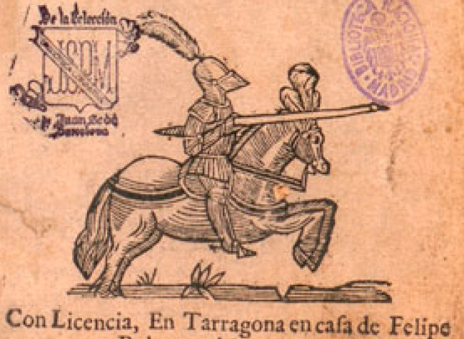 Vida y hechos del Ingenioso Hidalgo Don Quixote de la Mancha: que contiene su quarta salida...Fernández de Avellaneda, Alonso (1732). BNE, CERV.SEDÓ/4875