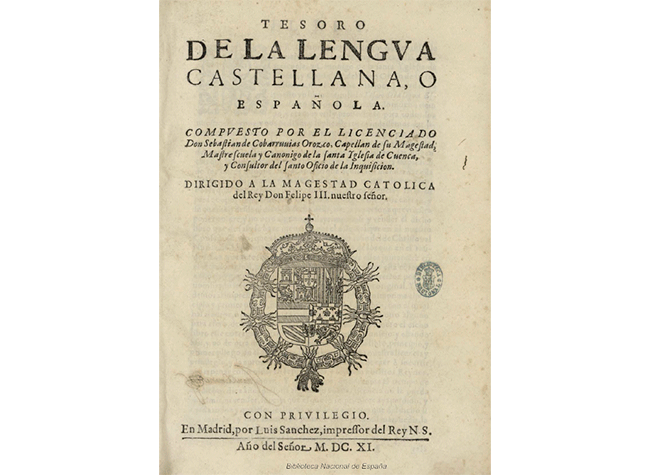 Tesoro de la lengua castellana, o española 